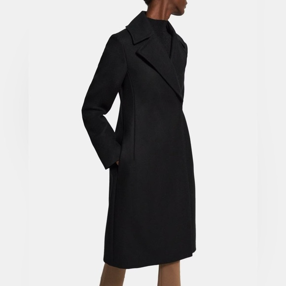 Theory Sculpted Coat in Recycled Wool Melton Size 6 - Picture 1 of 3